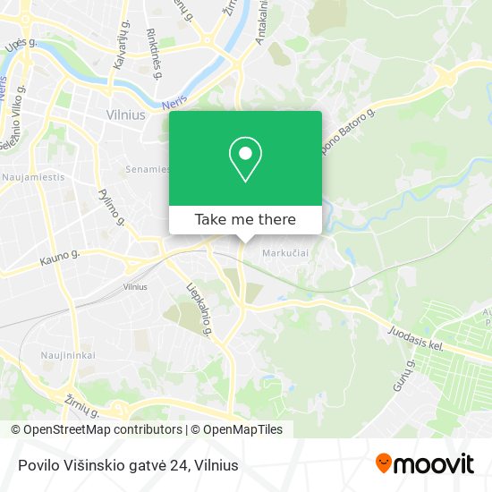 Povilo Višinskio gatvė 24 map