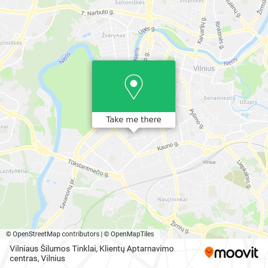 Vilniaus Šilumos Tinklai, Klientų Aptarnavimo centras map