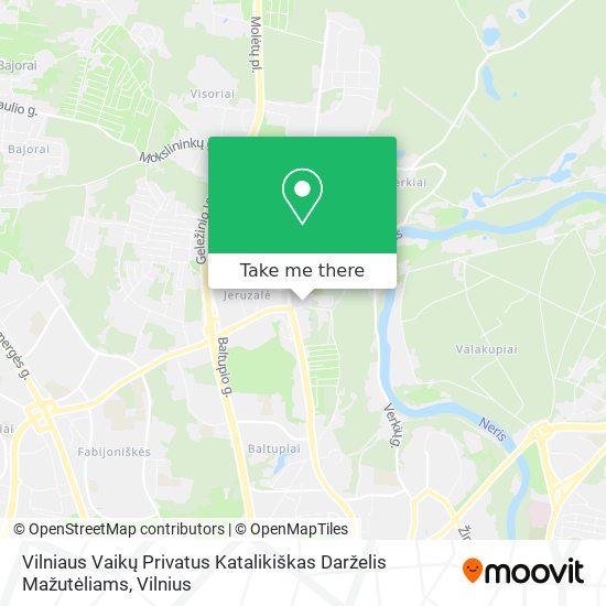 Vilniaus Vaikų Privatus Katalikiškas Darželis Mažutėliams map
