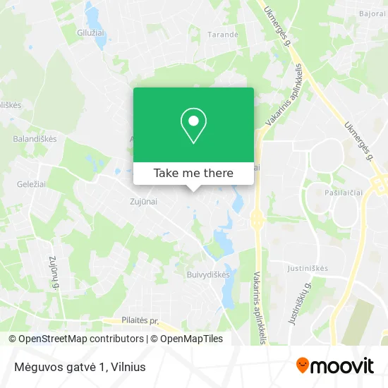 Карта Mėguvos gatvė 1