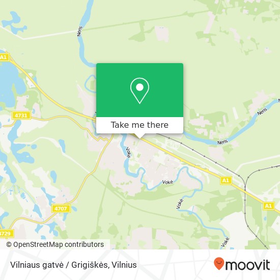 Vilniaus gatvė / Grigiškės map