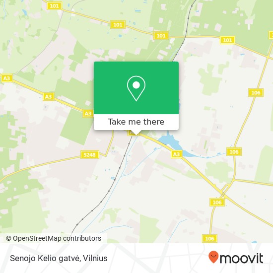 Senojo Kelio gatvė map