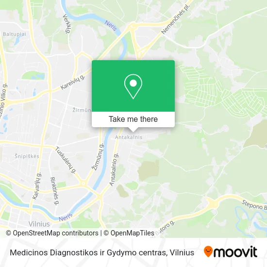 Карта Medicinos Diagnostikos ir Gydymo centras