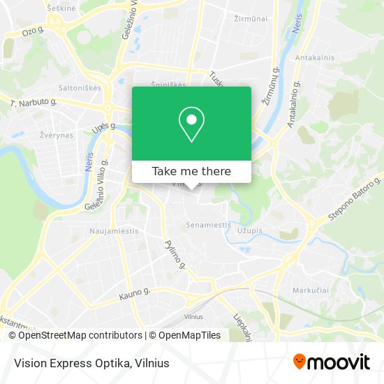 Vision Express Optika map