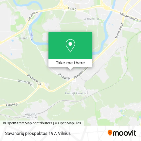 Карта Savanorių prospektas 197