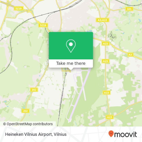 Heineken Vilnius Airport map