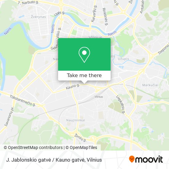 Карта J. Jablonskio gatvė / Kauno gatvė
