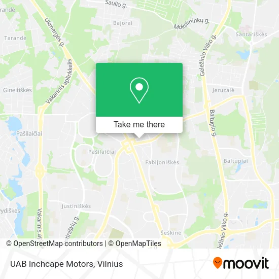 Карта UAB Inchcape Motors