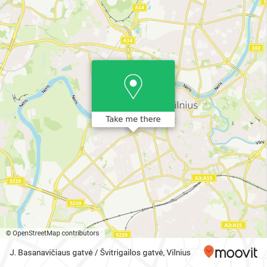 J. Basanavičiaus gatvė / Švitrigailos gatvė map