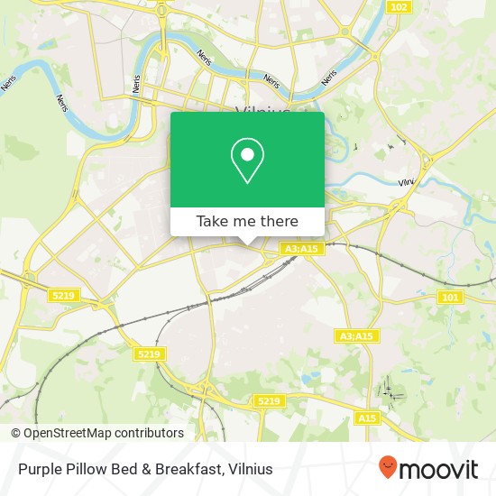 Purple Pillow Bed & Breakfast map