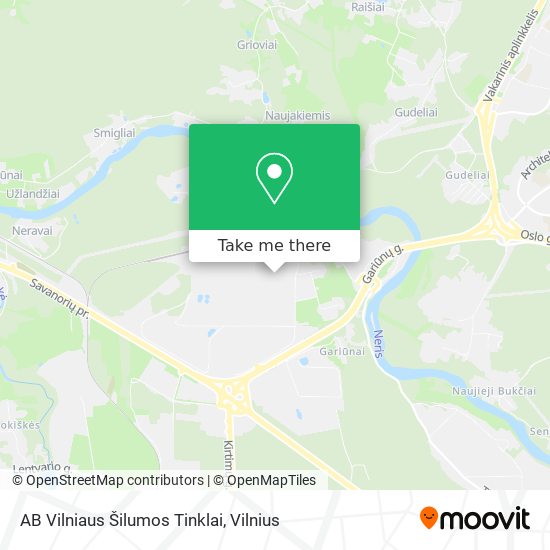 Карта AB Vilniaus Šilumos Tinklai