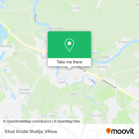 Карта Eliuzi Grožio Studija