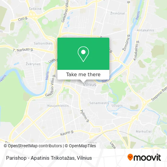 Карта Parishop - Apatinis Trikotažas