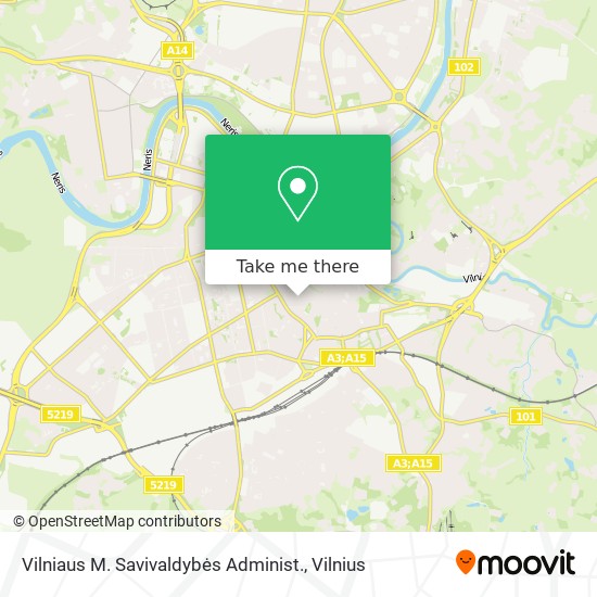 Vilniaus M. Savivaldybės Administ. map