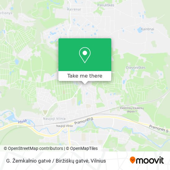 G. Žemkalnio gatvė / Biržiškų gatvė map