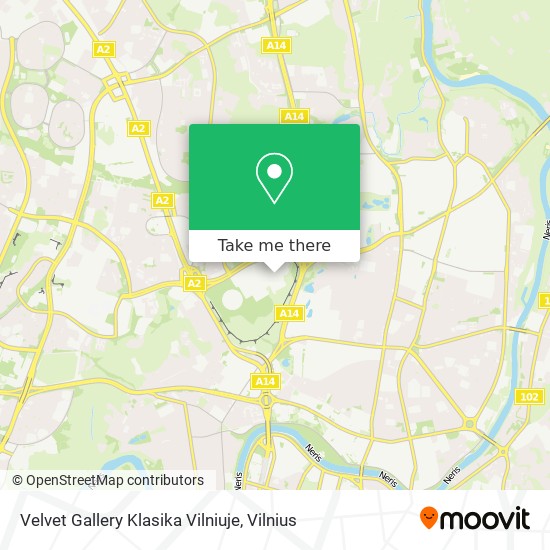 Velvet Gallery Klasika Vilniuje map