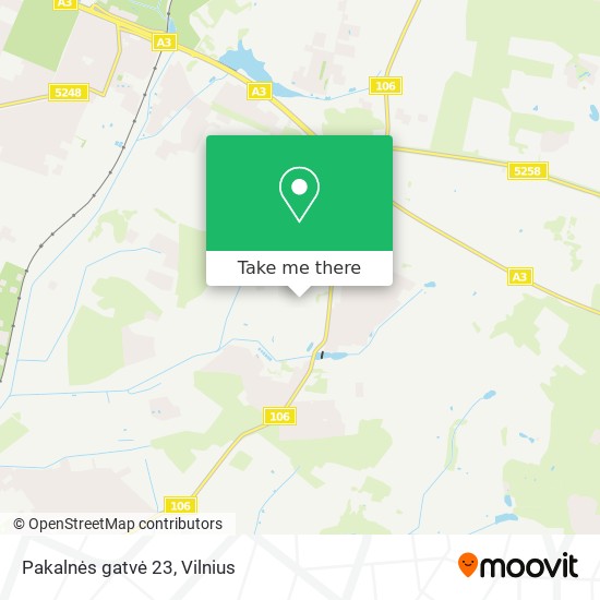 Pakalnės gatvė 23 map