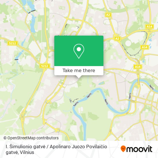 I. Šimulionio gatvė / Apolinaro Juozo Povilaičio gatvė map
