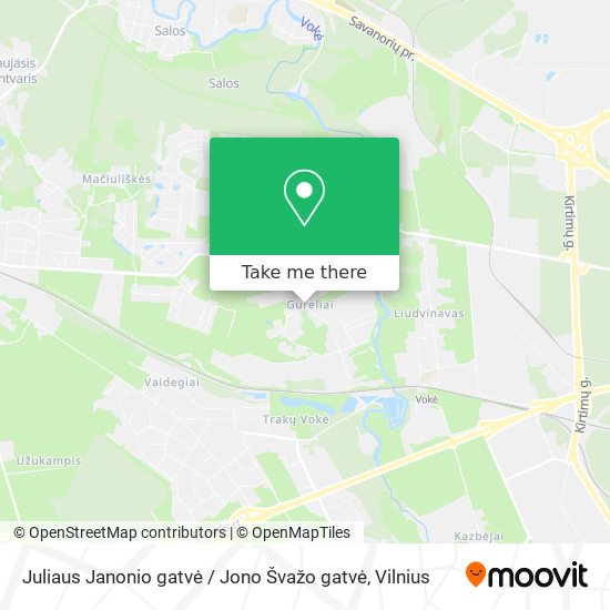 Juliaus Janonio gatvė / Jono Švažo gatvė map