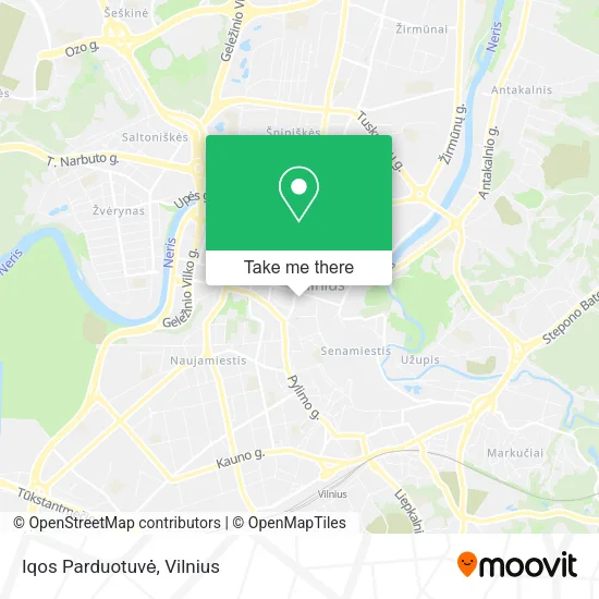 Iqos Parduotuvė map