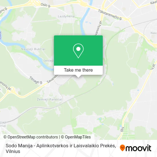 Карта Sodo Manija - Aplinkotvarkos ir Laisvalaikio Prekės