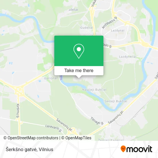 Карта Šerkšno gatvė