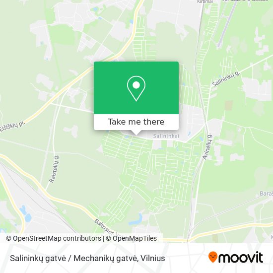 Salininkų gatvė / Mechanikų gatvė map