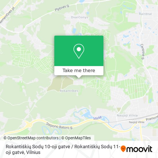 Rokantiškių Sodų 10-oji gatvė / Rokantiškių Sodų 11-oji gatvė map