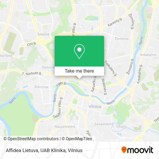 Карта Affidea Lietuva, UAB Klinika