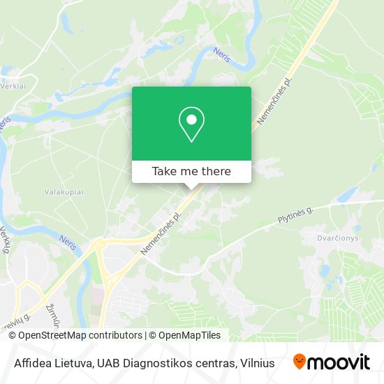 Affidea Lietuva, UAB Diagnostikos centras map