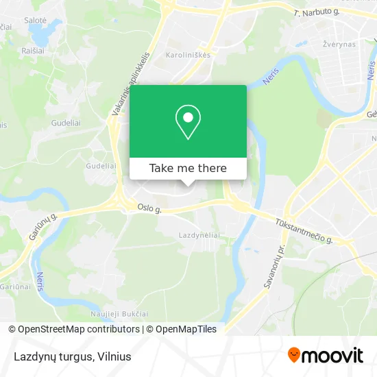 Карта Lazdynų turgus