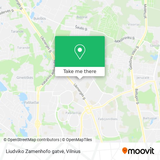 Liudviko Zamenhofo gatvė map