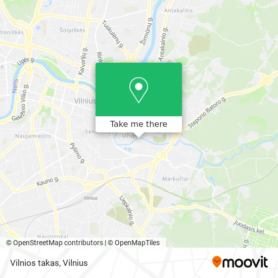 Карта Vilnios takas