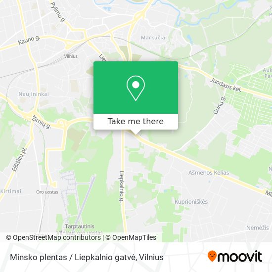 Minsko plentas / Liepkalnio gatvė map