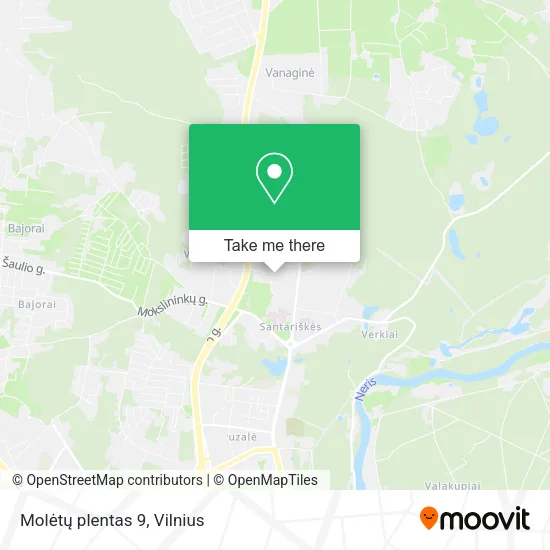 Карта Molėtų plentas 9