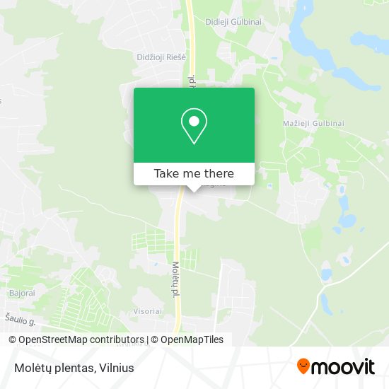 Molėtų plentas map