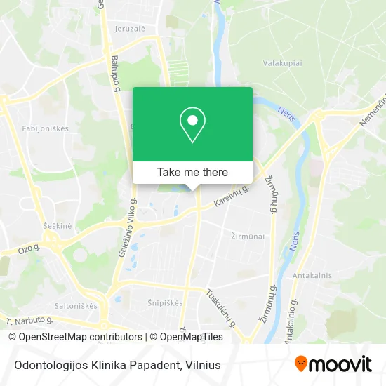 Odontologijos Klinika Papadent map