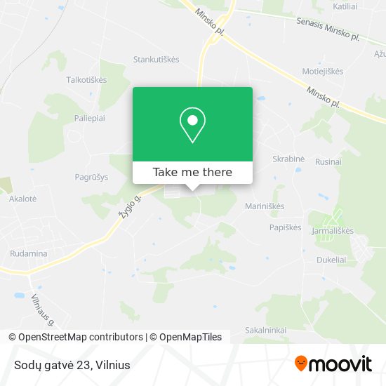 Sodų gatvė 23 map