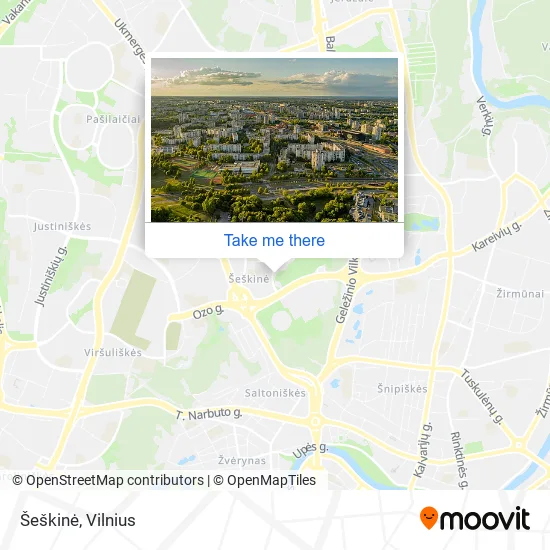 Карта Šeškinė