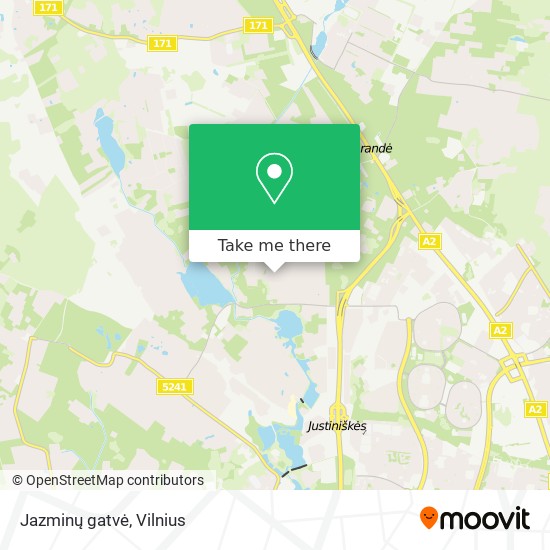 Jazminų gatvė map