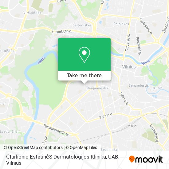 Карта ČIurlionio EstetinėS Dermatologijos Klinika, UAB