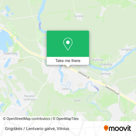 Grigiškės / Lentvario gatvė map