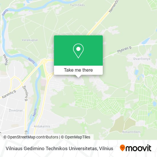 Карта Vilniaus Gedimino Technikos Universitetas