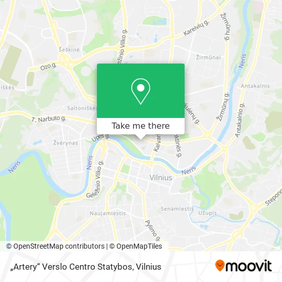 Карта „Artery“ Verslo Centro Statybos