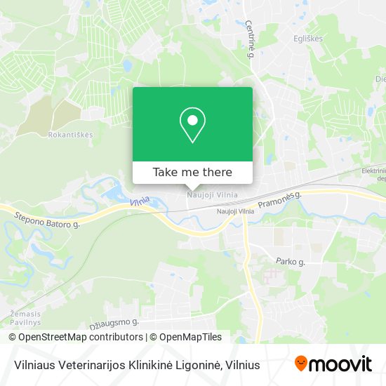 Карта Vilniaus Veterinarijos Klinikinė Ligoninė