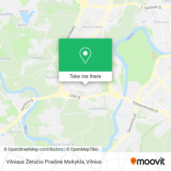 Vilniaus Žėručio Pradinė Mokykla map