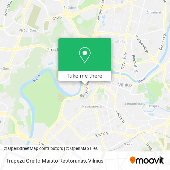 Карта Trapeza Greito Maisto Restoranas