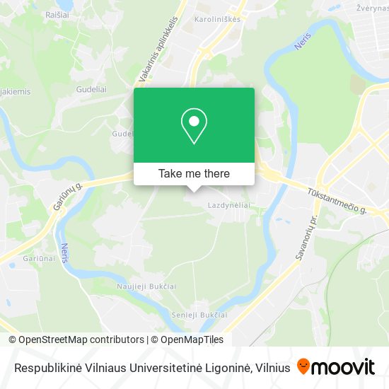 Карта Respublikinė Vilniaus Universitetinė Ligoninė