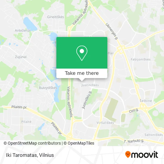 Карта Iki Taromatas