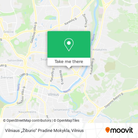 Vilniaus „Žiburio“ Pradinė Mokykla map